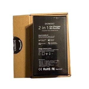 DOMISO 2-in-1 Car Charger and Air Purifier. New